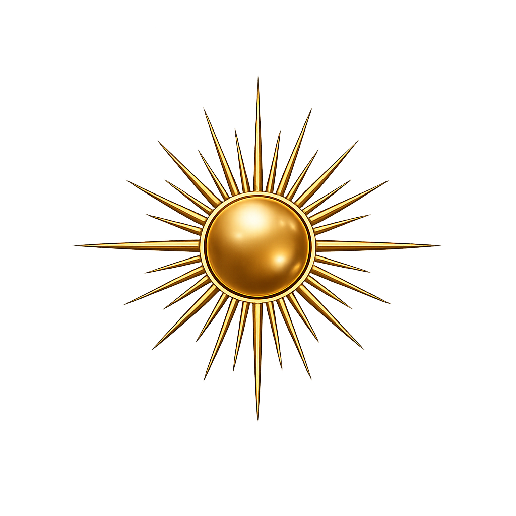 Goldene Amaradius Sonne